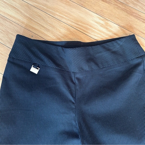 Courtenay Black and White Striped Stretch Pull-on Pants - Picture 2 of 4